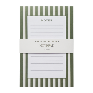Striped Notepad - Stationery & Office Accessories