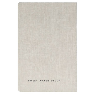 Tan One Line A Day Fabric Journal