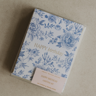 Happy Birthday Boxed Card Set, 12 Pack - Greeting Card