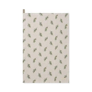 Olive Linen Tea Towel