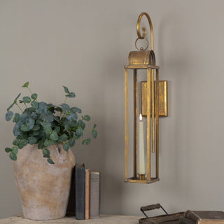 Gold Taper Candle Lantern