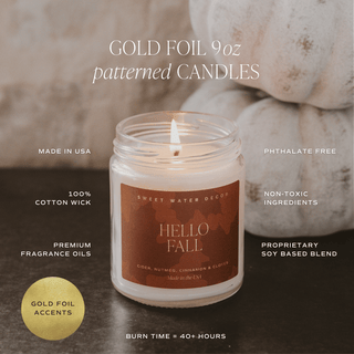 Fall Leaves Candle