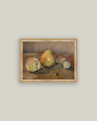 Petal Lane Home - Pears and Apples Framed Antique Art