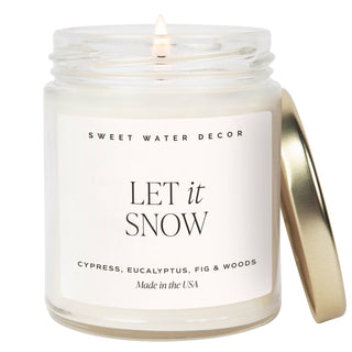 Let It Snow Candle