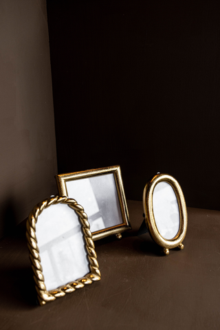 Arched Brushed Brass Inspired Photo Frame