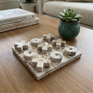 West Rowe - Marble Tic-Tac-Toe Set
