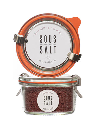 Sous Salt - Grey Salt Pinot Noir Glass Jar