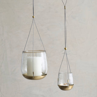 Pebbled Hanging Lantern Large