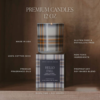 Cozy Season 12 oz Boxed Soy Candle - Fall Decor & Gift