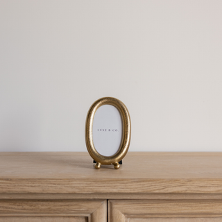 Arched Brushed Brass Inspired Photo Frame