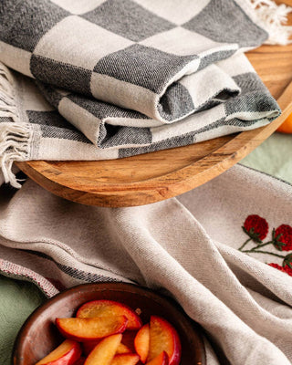 Olive & Loom - Tomato - Hand Stitched Kitchen Towel