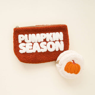 Teddy Pouch-Pumpkin Season