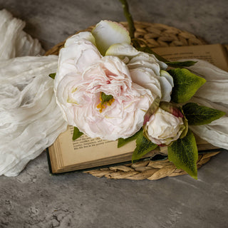 Soft Pink Peony- Faux Stem