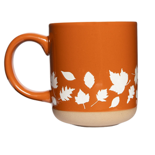 Fall Leaves Stoneware Coffee Mug