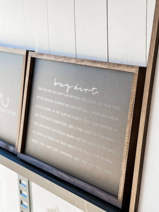 Buy Dirt - Horizontal White