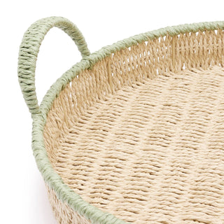 Round Green Edge Tray