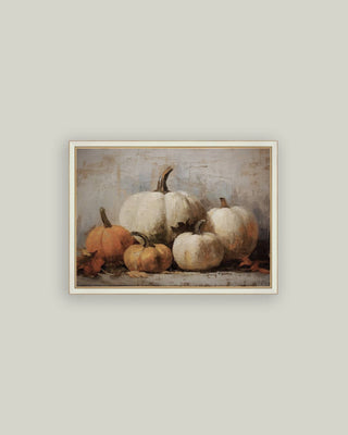 Petal Lane Home - Vintage Pumpkins Framed Antique Art
