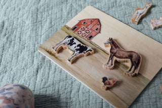 Paige Tate & Co. - Farm Animals Wooden Puzzle: A Tabitha Paige Puzzle
