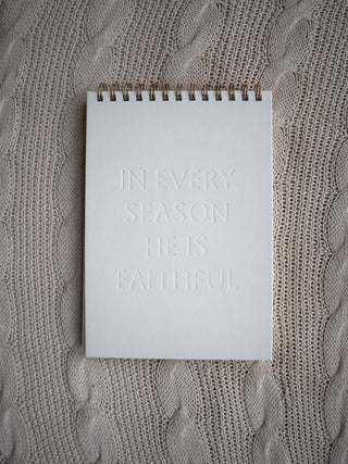 In Every Season Letterpress Notebook