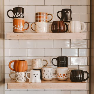 Black Ghost Coffee Mug - Halloween & Fall Decor