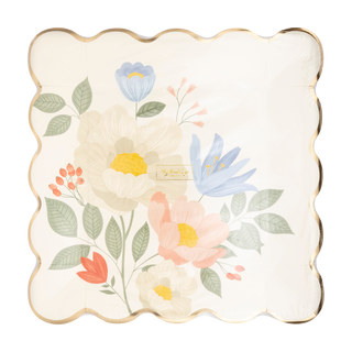 Floral Corner Plate