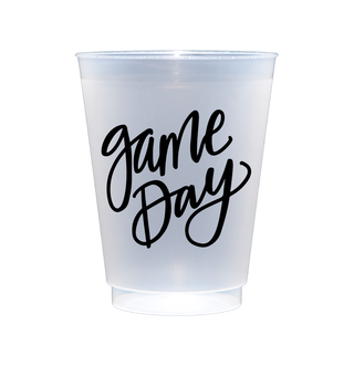 Game Day Tailgate Party Cups Set of 8 16 ounce Shatterproof