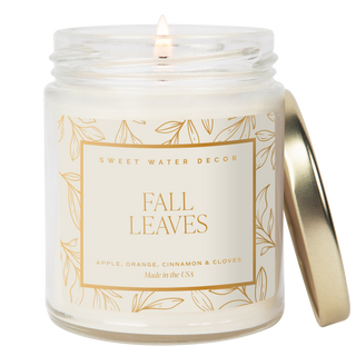 Fall Leaves Candle