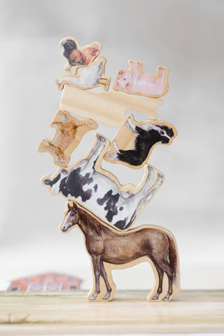 Paige Tate & Co. - Farm Animals Wooden Puzzle: A Tabitha Paige Puzzle
