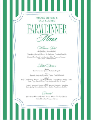 Forage Sisters-Farm Dinner at The Acres