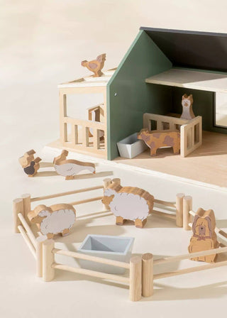 Wooden Farm & Accessories Set