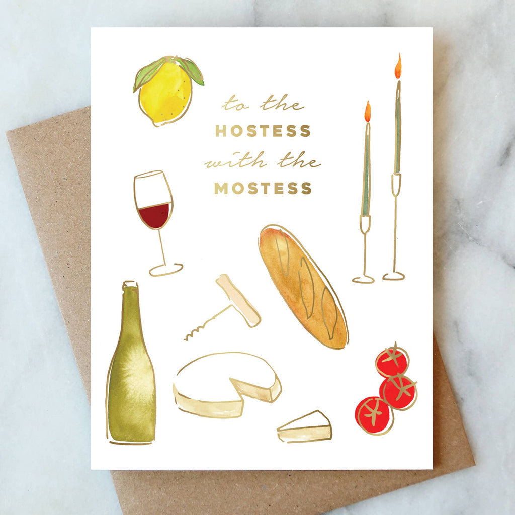 Hostess Thank You Greeting Card | Thank You Card – Salt & Acres