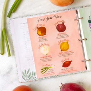 Strawberry Meadow Petite Recipe Binder