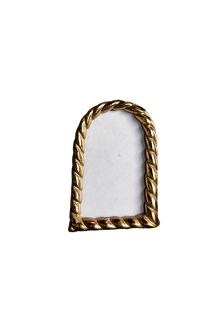 Arched Brushed Brass Inspired Photo Frame