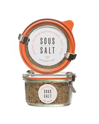 Sous Salt - Grey Salt Heirloom Tomato Glass Jar