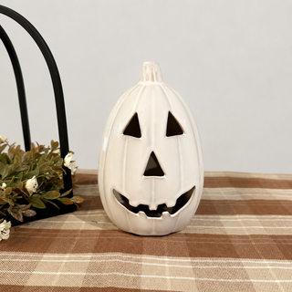 West Rowe - Tall Ceramic Jack-O-Lantern