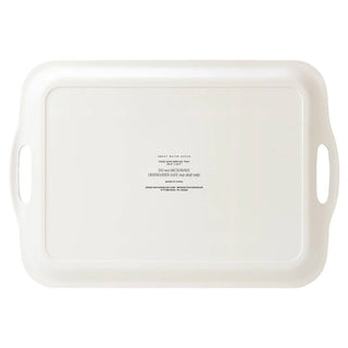 Navy Green Plaid Large Melamine Tray