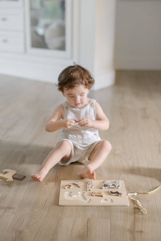Paige Tate & Co. - Farm Animals Wooden Puzzle: A Tabitha Paige Puzzle