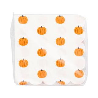 Pumpkin Scallop Cocktail Napkin