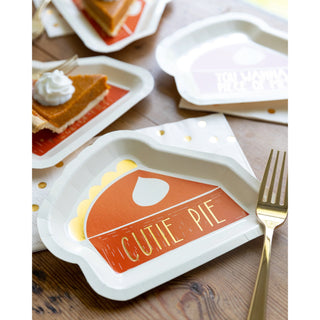 Pie Shaped 7" Plate Set 8ct